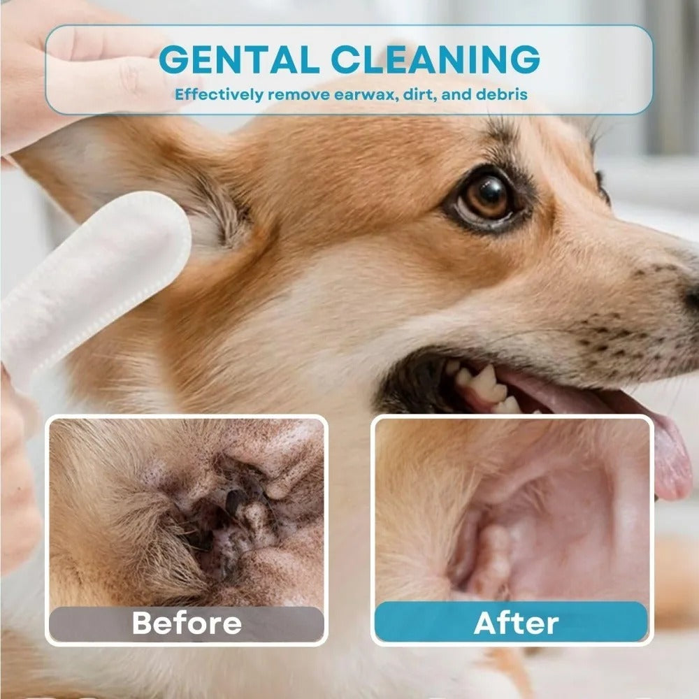 EarCare Finger Wipes for Dogs & Cats