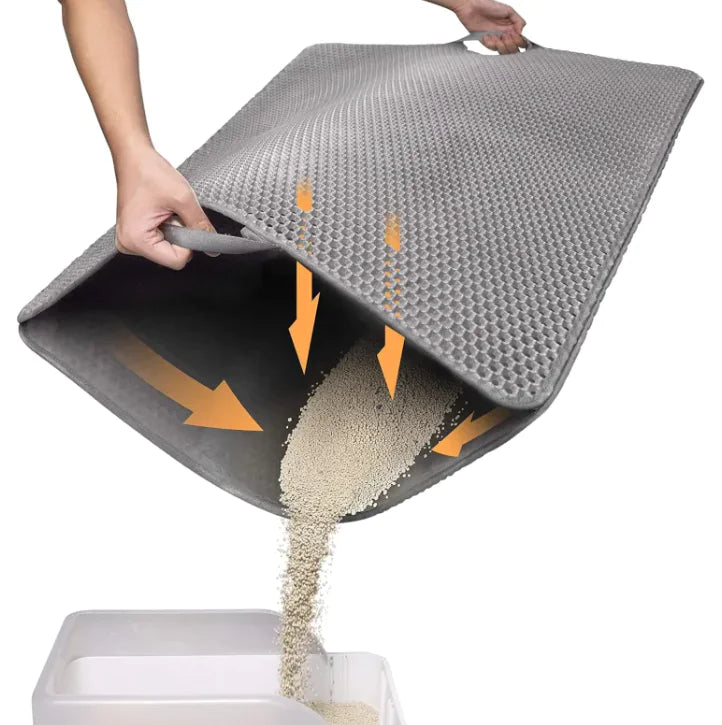 Honeycomb Litter Mat – Mess-Free & Easy to Clean