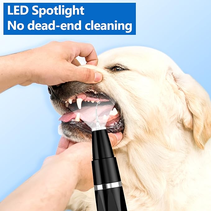 Ultrasonic Dog & Cat Tooth Cleaning Kit – 5‑Mode Tartar & Plaque Remover Kit for Healthier, Whiter Teeth