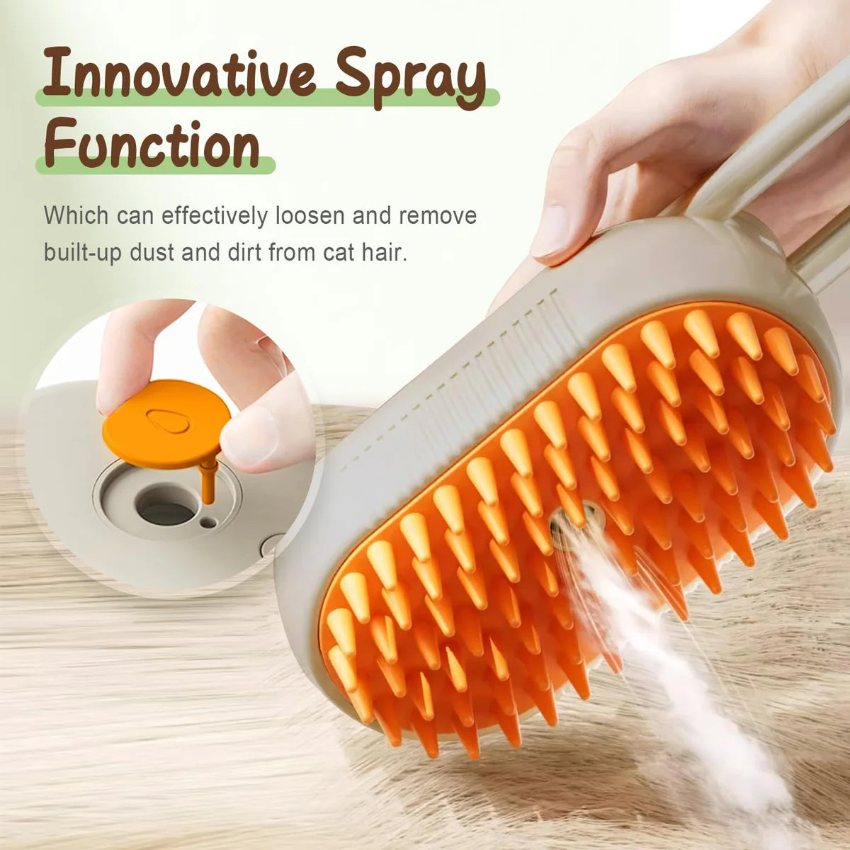 3-in-1 Electric Pet Grooming Brush