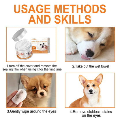 Tear Stain & Eye Cleaning Wipes