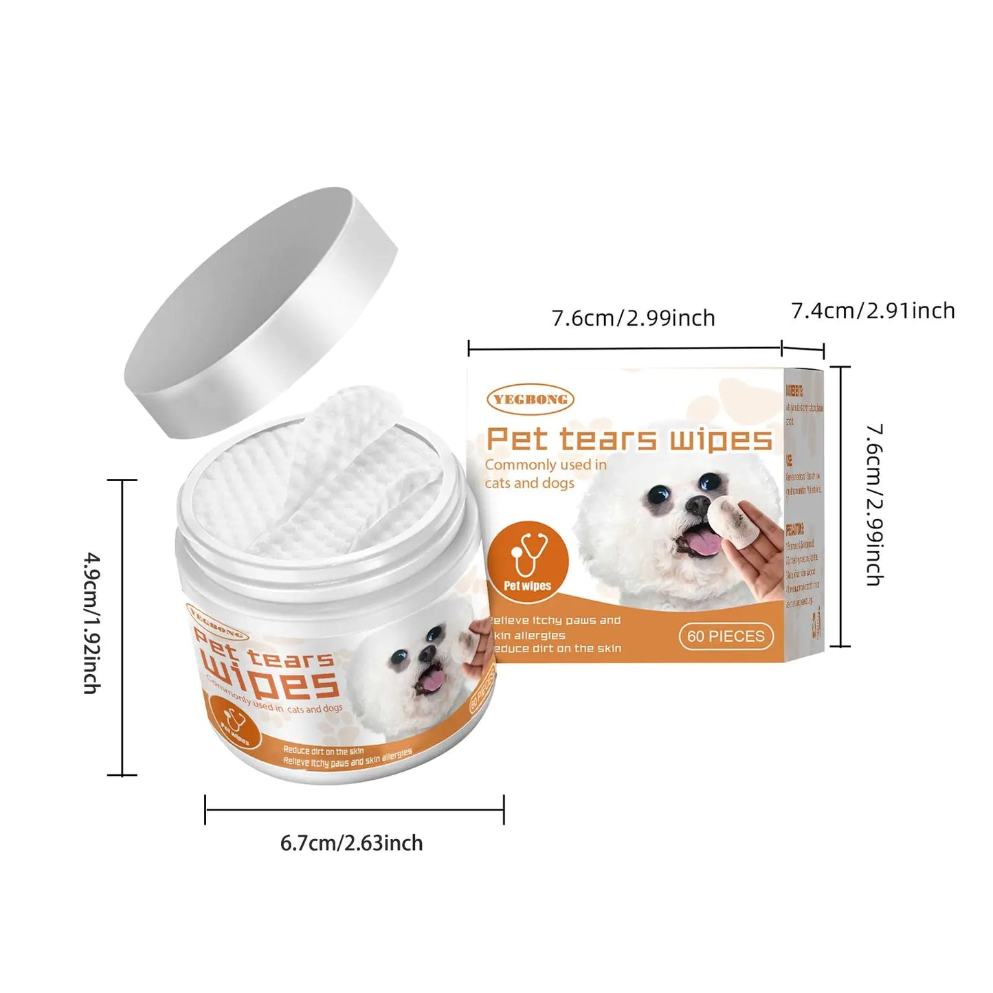 Tear Stain & Eye Cleaning Wipes