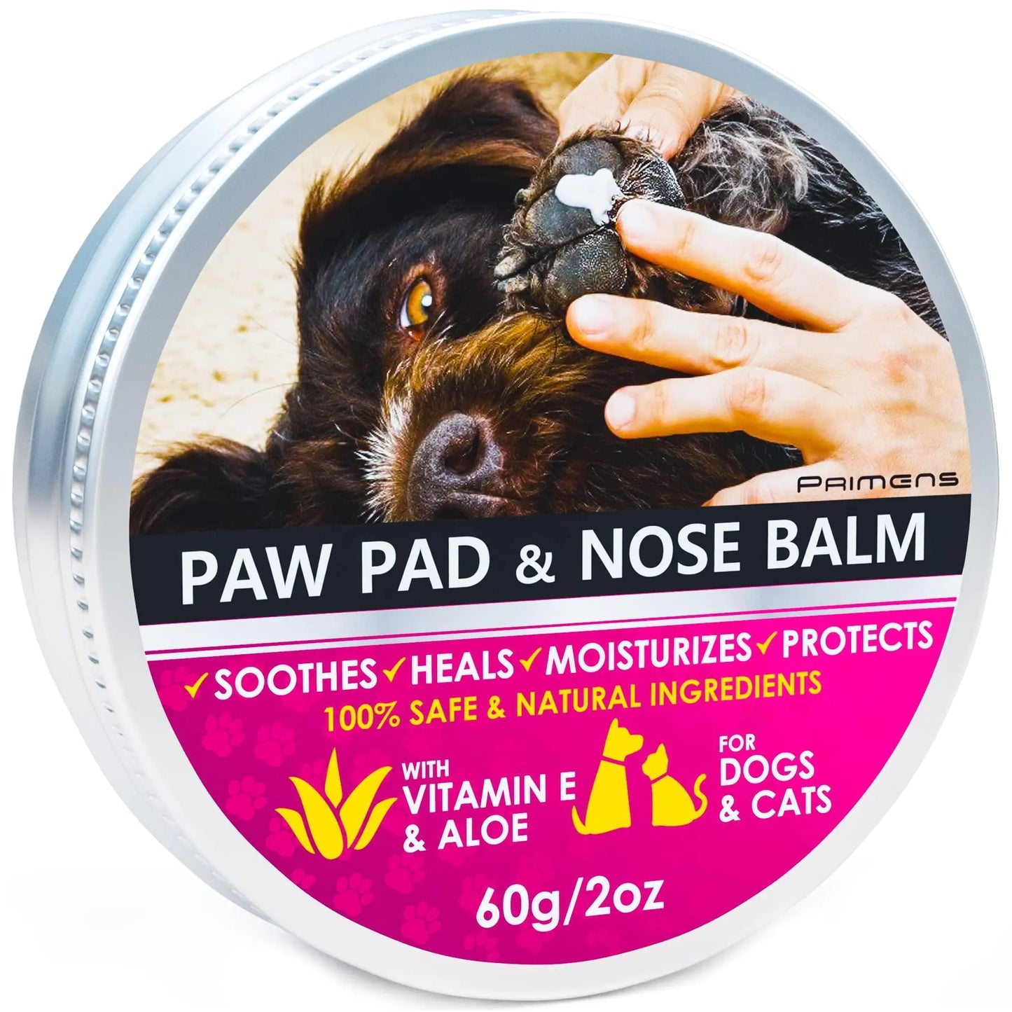 Natural Paw Balm 2oz – Protects Against Heat, Cracks & Rough Surfaces